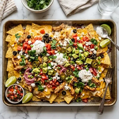 sliding sheet pan nachos​
