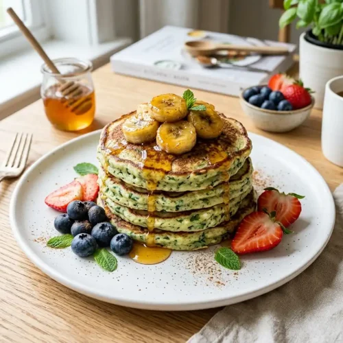 spinach banana cottage cheese pancakes​