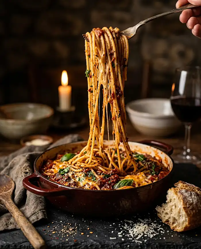 tomato smash pasta