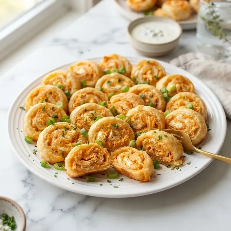 Buffalo Chicken Party Pinwheels
