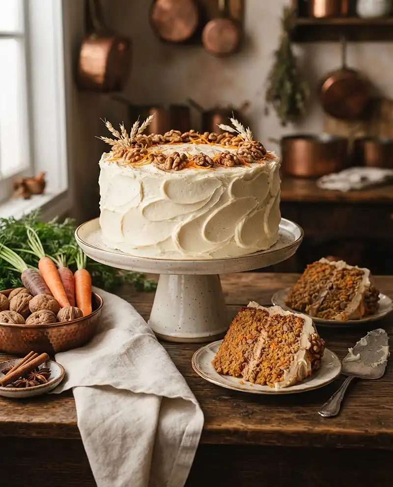 Carrot Cake with Brown Butter Cream Cheese Frosting
