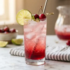 Cherry Limeade Protein Mocktail