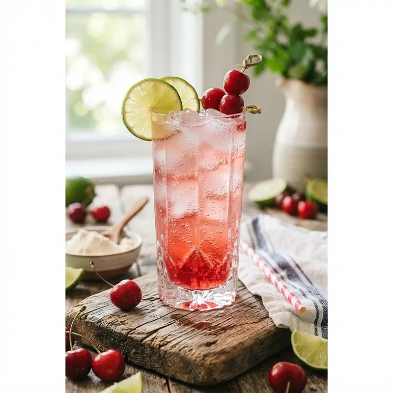 Cherry Limeade Protein Mocktail RECIPE
