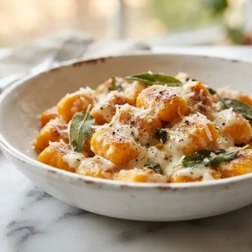 Creamy Pumpkin Gnocchi with Sage