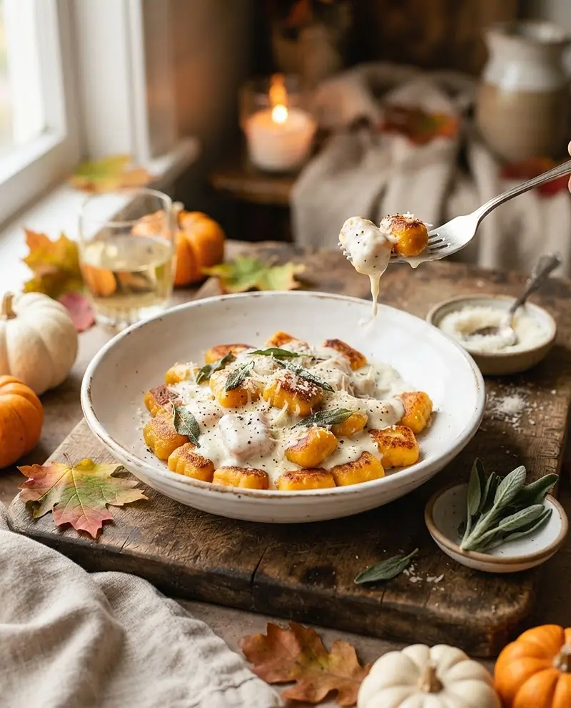 Creamy Pumpkin Gnocchi with Sage RECIPE