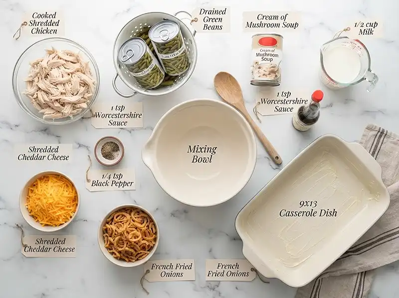 Green Bean Chicken Casserole 3 Creamy chicken dish Ingredients