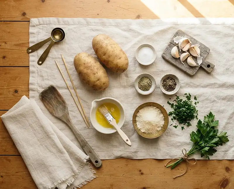 Crispy Parmesan Accordion Potatoes Ingredients