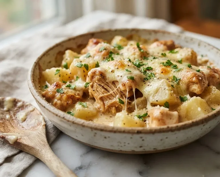 Crockpot Garlic Parmesan Chicken and Potatoes