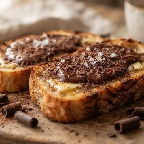 Grated Chocolate Toast with Sea Salt 2 Grated Chocolate Toast with Sea Salt