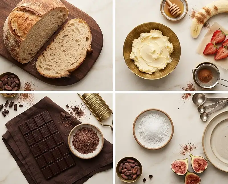 Grated Chocolate Toast with Sea Salt 3 Grated Chocolate Toast with Sea Salt Ingredients