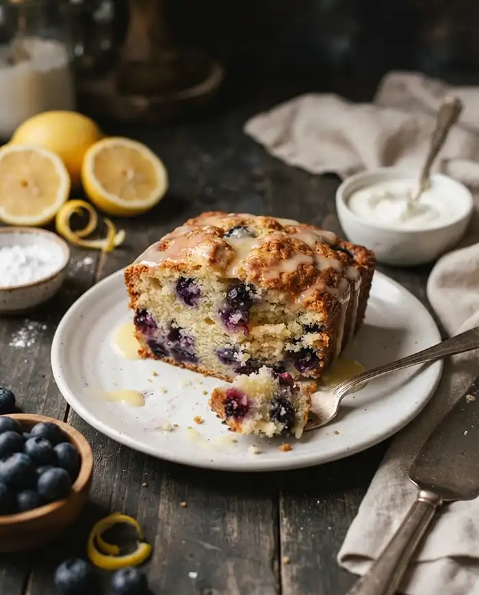 Greek Yogurt Lemon Blueberry Loaf 5 Greek Yogurt Lemon Blueberry Loaf Cake