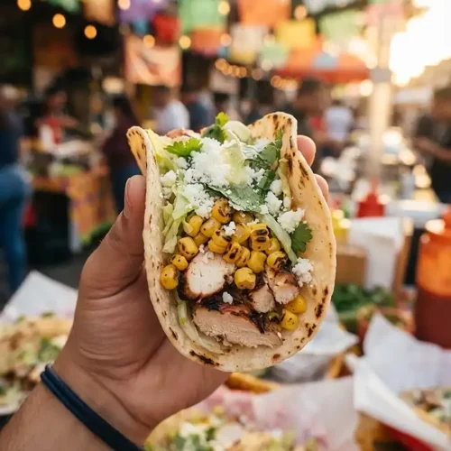 Grilled Corn Chicken Taco Platters 5 Grilled Corn Chicken Taco Platters Recipe
