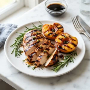 Grilled Peach Balsamic Chicken 5 Grilled Peach Balsamic Chicken
