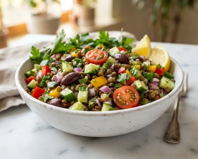 Taste with Purpose 9 High-Fiber Mediterranean Lentil Salad