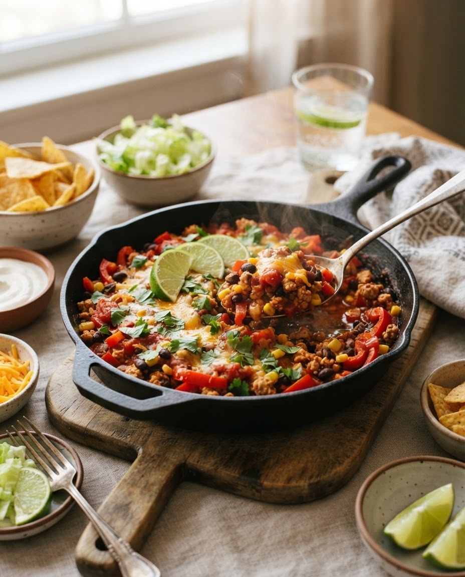 High-Fiber Taco Turkey Skillet 4 High-Fiber Taco Turkey Skillet RECIPE