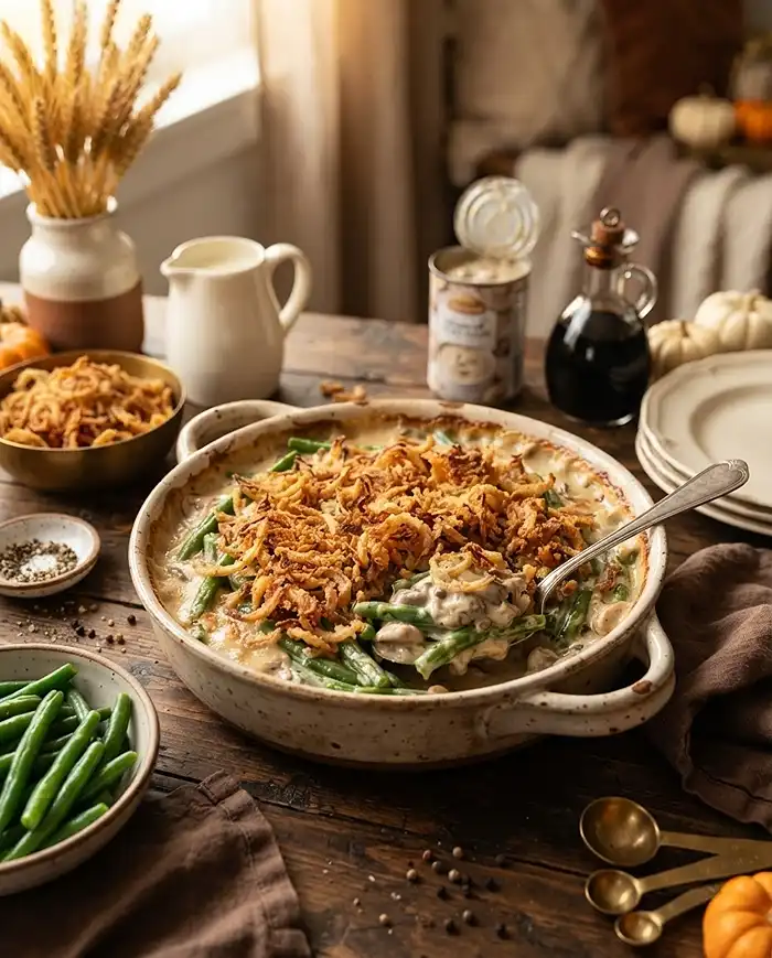 Classic Green Bean Casserole from Scratch 5 Homemade Green Bean Casserole