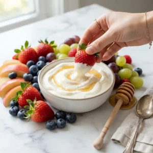 Honey Vanilla Greek Yogurt Fruit Dip 5 Honey Vanilla Greek Yogurt Fruit Dip