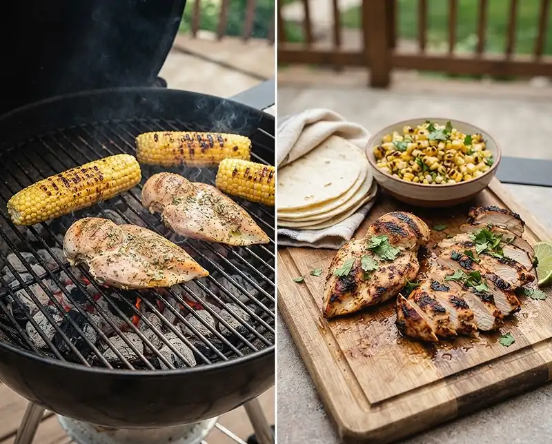 Grilled Corn Chicken Taco Platters 3 How to Make Grilled Corn Chicken Taco Platters