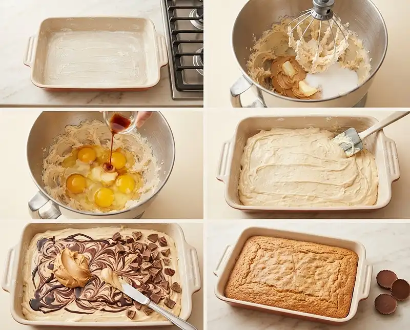 Reeses Peanut Butter Sheet Cake 3 How to Make Reeses Peanut Butter Sheet Cake