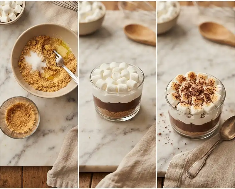 Smore Pudding Dessert Cups 3 How to Make Smore Pudding Dessert Cups