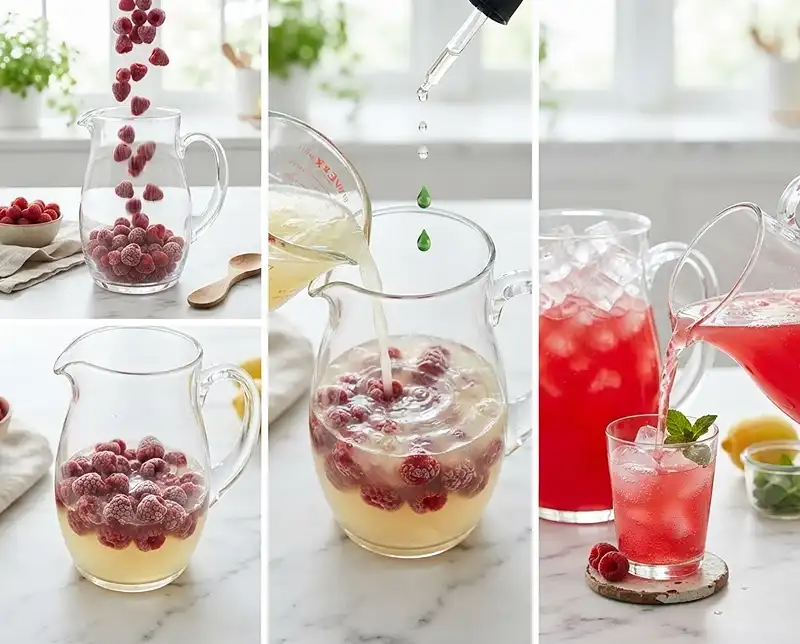 How to Make Sugar free raspberry lemonade​