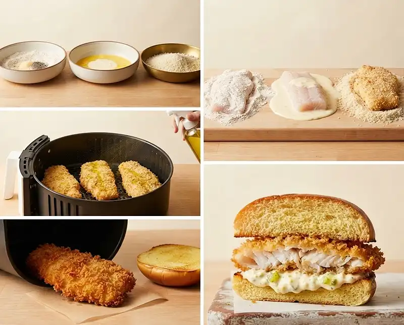 How to Make air fryer fish sandwich recipe​