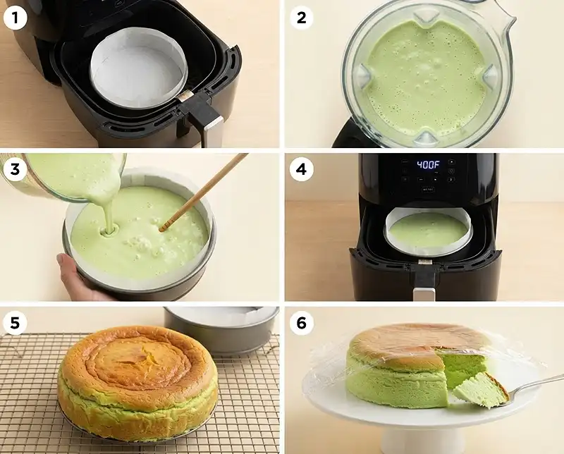 How to Make air fryer japanese cheesecake​
