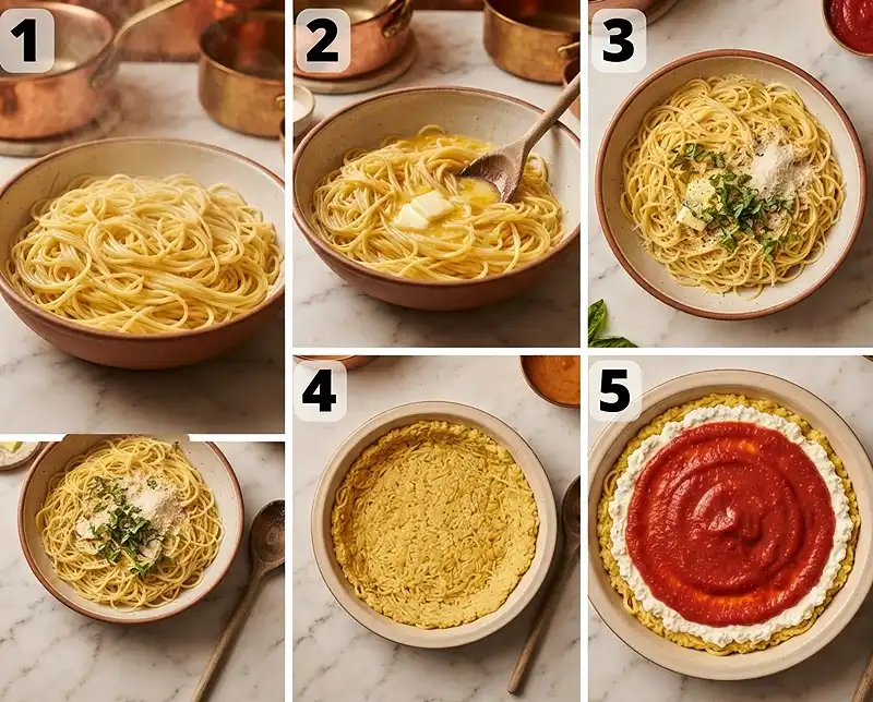 How to Make spaghetti pie​