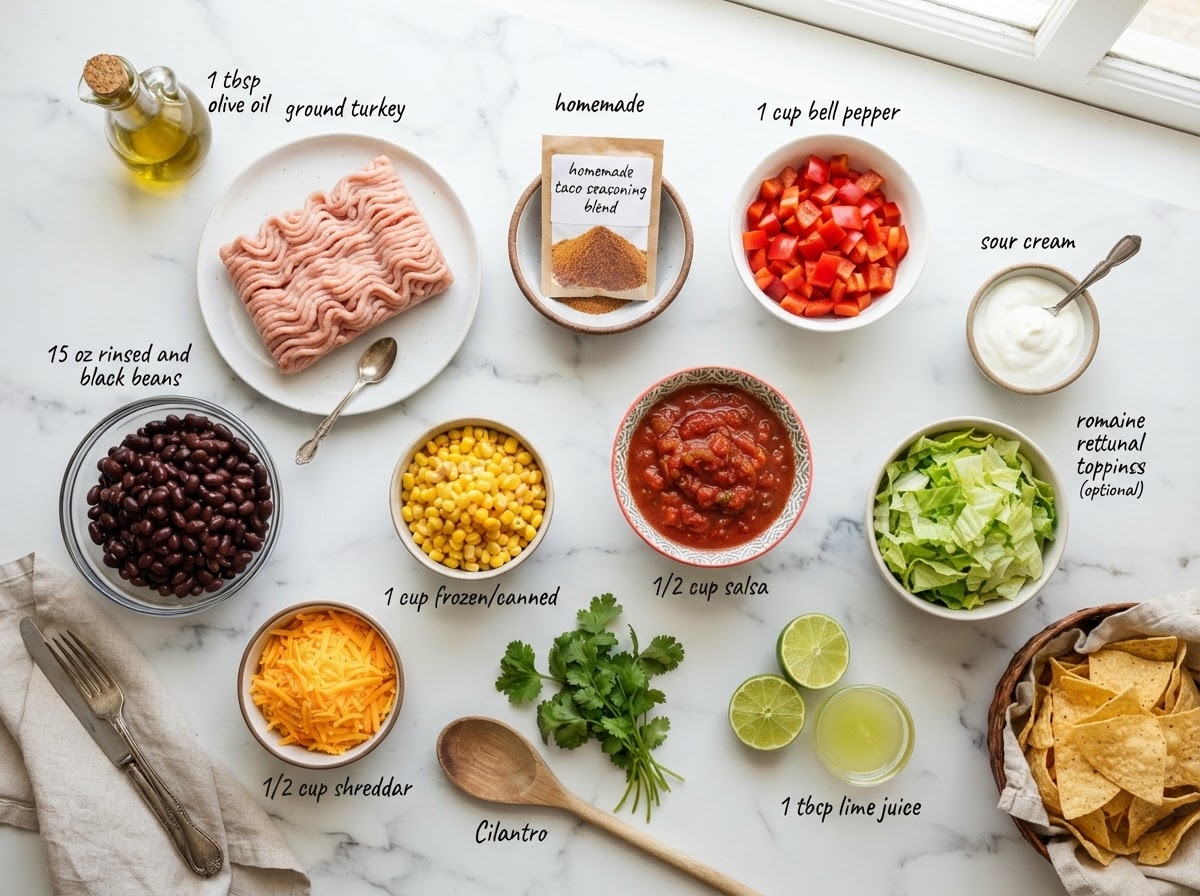 High-Fiber Taco Turkey Skillet 2 ING High-Fiber Taco Turkey Skillet