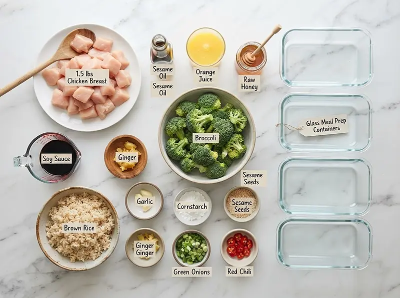 Chicken Teriyaki Rice Bowl Meal Prep 2 INGR Chicken Teriyaki Rice Bowl Meal Prep