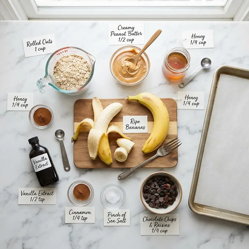 Peanut Butter Banana Breakfast Cookies 2 INGREDIENTS FOR Peanut Butter Banana Breakfast Cookies