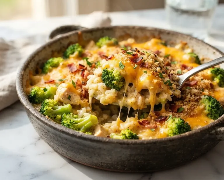 Taste with Purpose 8 Loaded Broccoli Cheddar Rice Bake