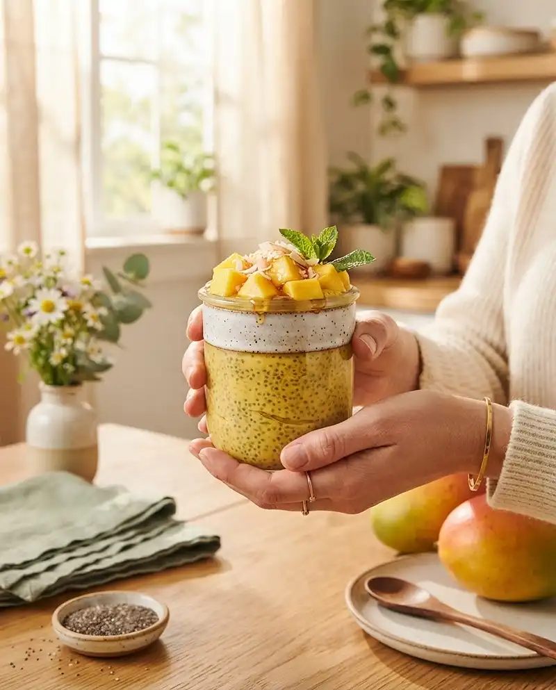 Mango Coconut Chia Recovery Cups 4 Mango Coconut Chia Recovery Cups