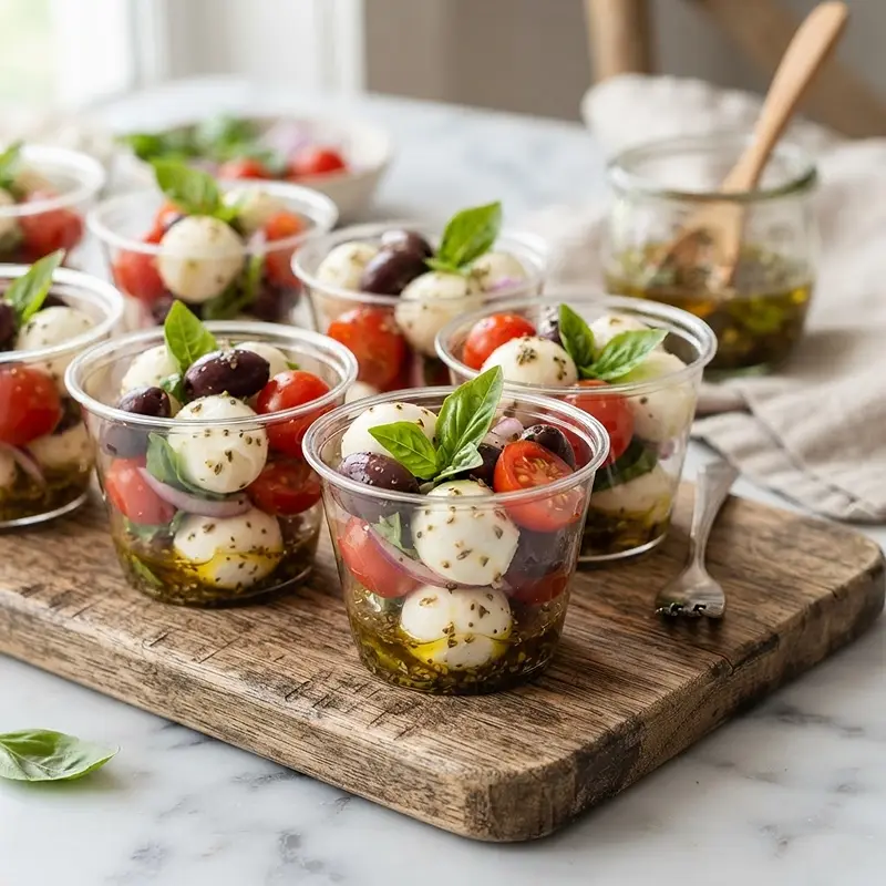 Marinated Mozzarella Antipasto Cups 4 Marinated Mozzarella Antipasto Cups