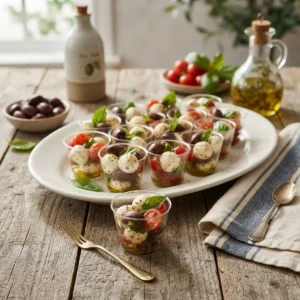 Marinated Mozzarella Antipasto Cups 5 Marinated Mozzarella Antipasto Cups RECIPE