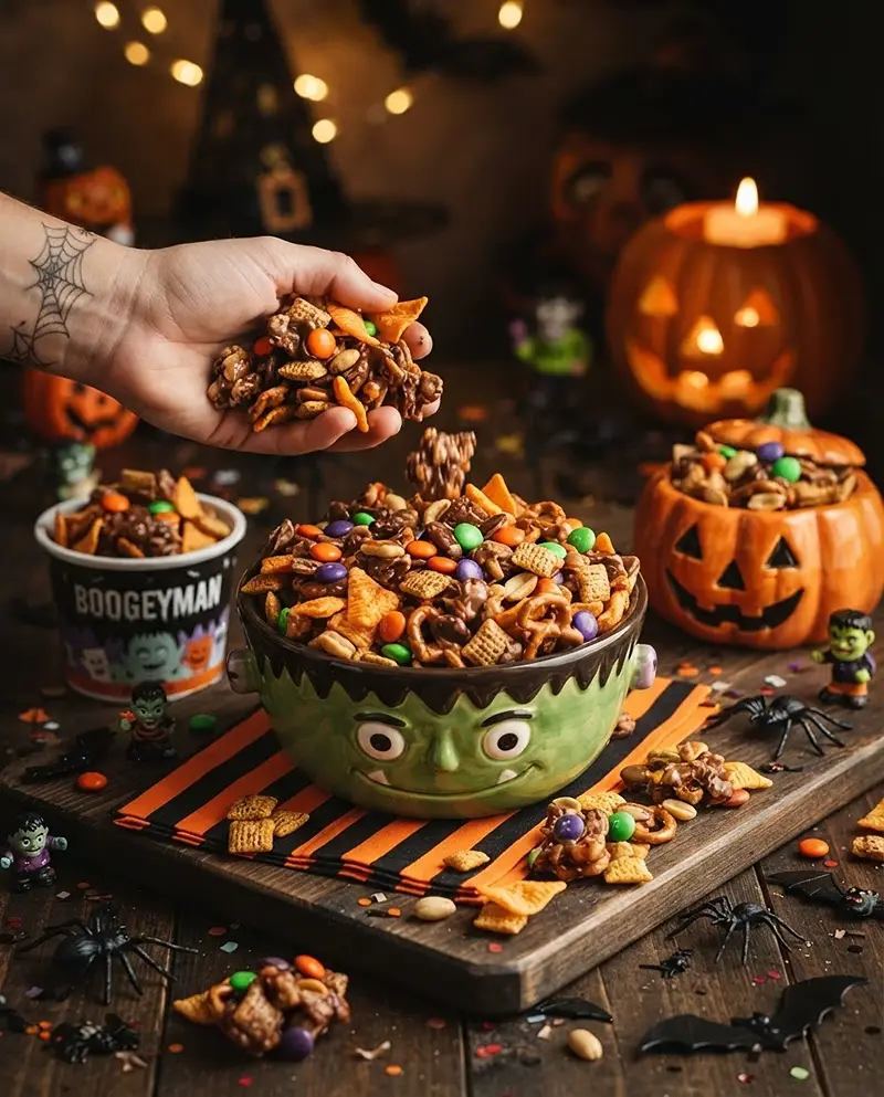 Monster Mash Snack Mix 4 Monster Mash Snack Mix RECIPE