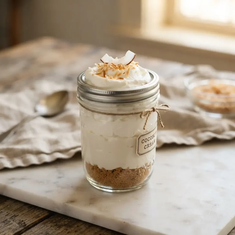 No-Bake Coconut Cream Pie Jars