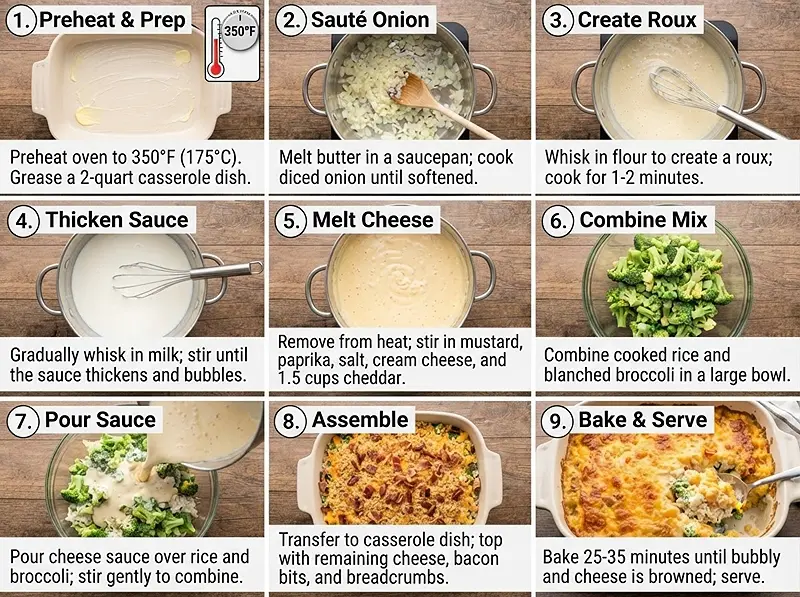 Loaded Broccoli Cheddar Rice Bake 3 PRE Loaded Broccoli Cheddar Rice Bake
