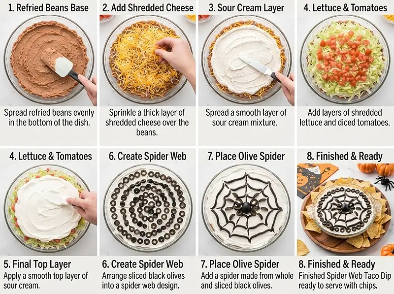 PRE Spider Web Taco Dip