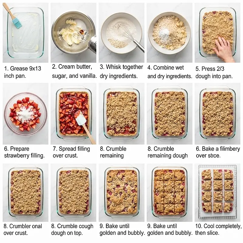 Strawberry Oat Crumble Bars 3 PREPARING THE the Strawberry Oat Crumble Bars