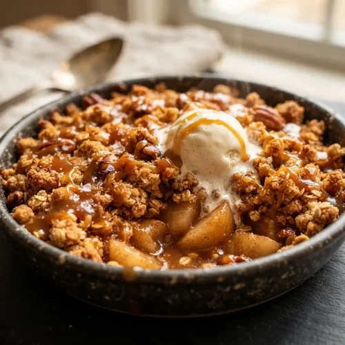 Salted Caramel Pear Crumble 5 Salted Caramel Pear Crumble