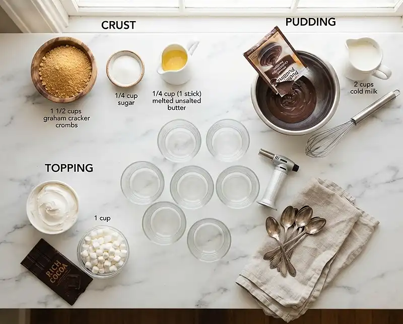 Smore Pudding Dessert Cups 2 Smore Pudding Dessert Cups Ingredients