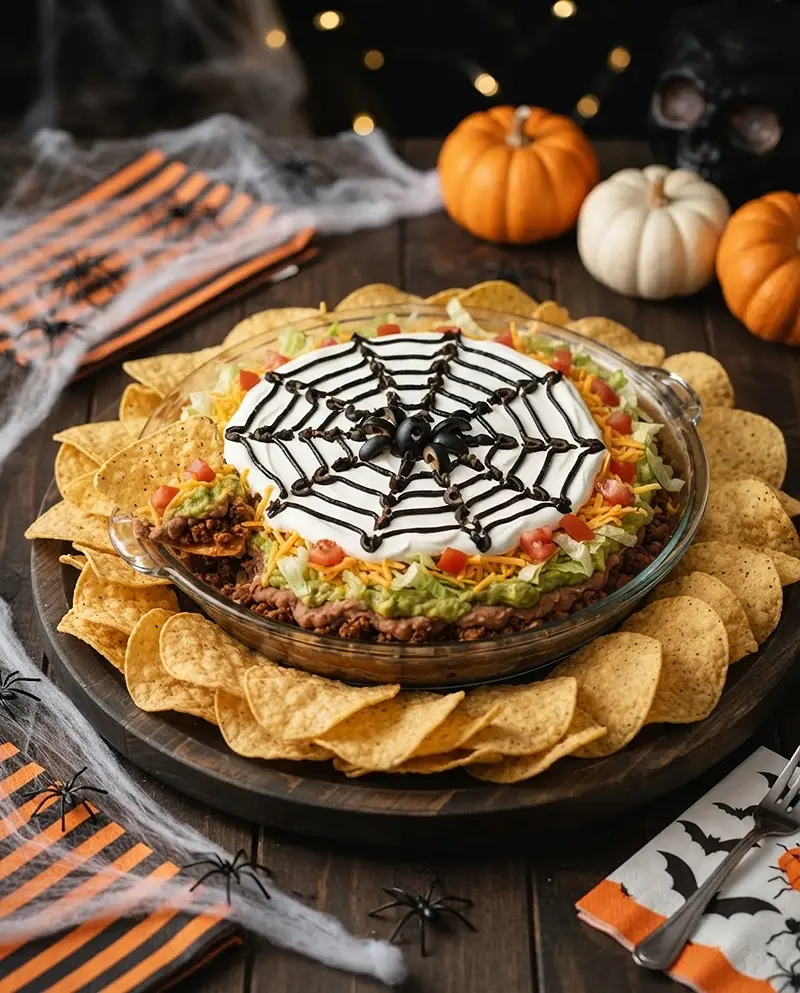 Spider Web Taco Dip RECIP