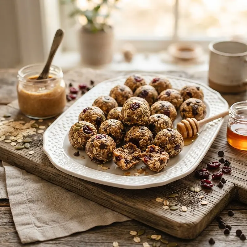 Trail Mix Energy Bites with Chia recipe