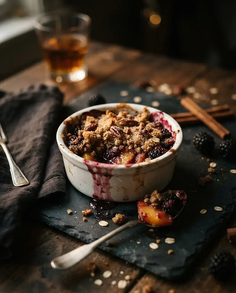 blueberry peach crisp recipe​