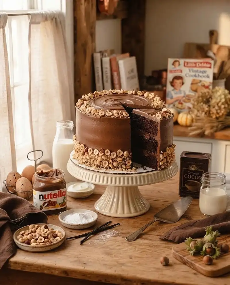 Chocolate Nutella Cake 5 chocolate nutella cake Recipe