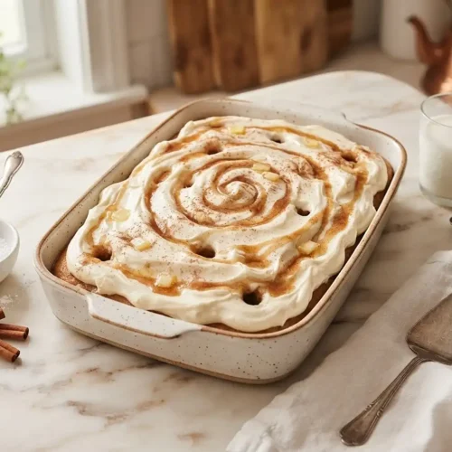 Cinnamon Roll Poke Cake Recipe 2 cinnamon roll poke cake recipe