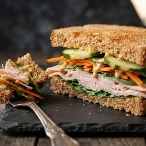 honey mustard turkey sandwich​