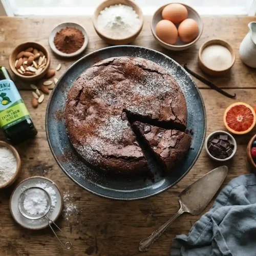italian chocolate olive oil cake​