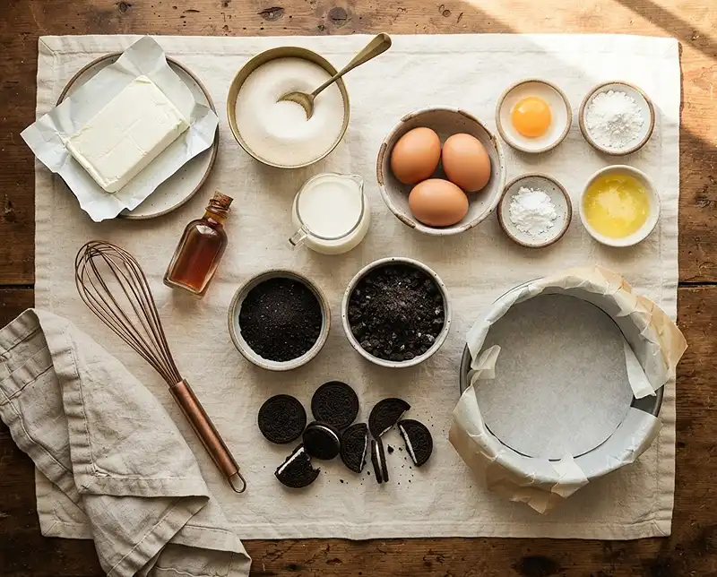 Oreo Basque Cheesecake 3 oreo basque burnt cheesecake Ingredients